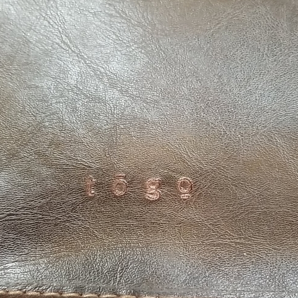 Togo Vintage Faux Leather Crossbody Purse Brown - Picture 2 of 7